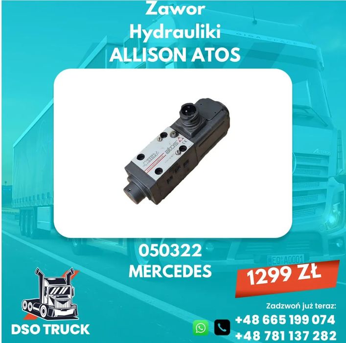 Zawor Hydrauliki ALLISON ATOS 050322 OS Skretna Mercedes ACTROS