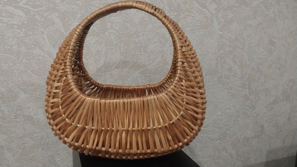 Корзина из лозы Улитка, кошик Равлик