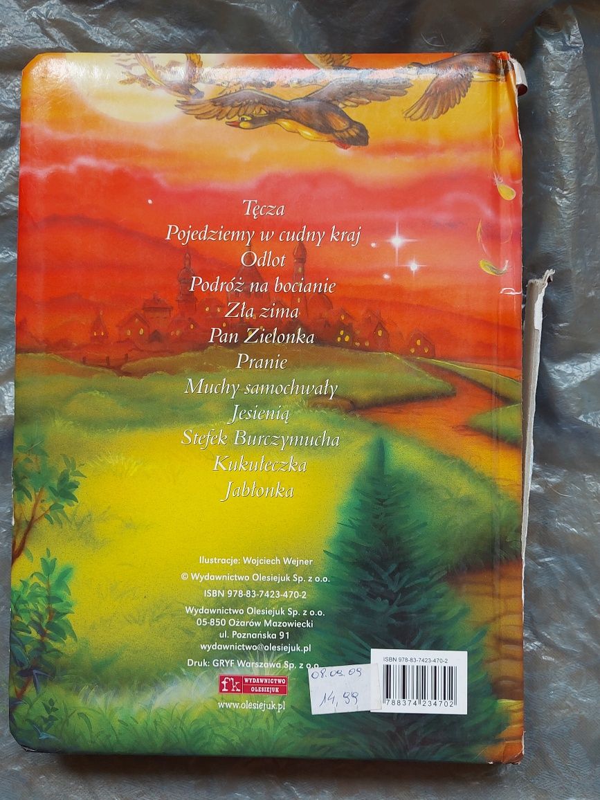 Książka dziecięca bajki Maria Konopnicka dzieciom 2009r