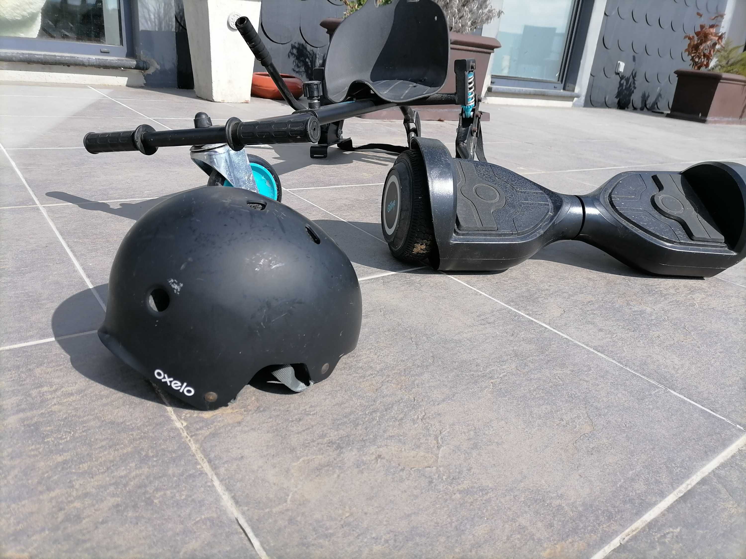 Hoverboard com hoverkart e capacete QLive