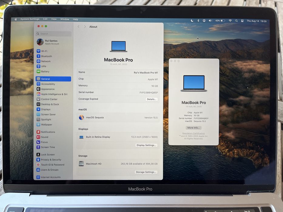 Macbook Pro 13’’ M1 512GB 16GB RAM