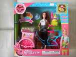 Lalka Barbie na rowerze / lodziarnia na rowerze