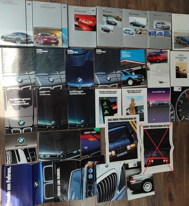 BMW Prospekty różne Programm, Wyposażenie, materiały prasowe