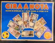 Gira a nota caderneta futebol cromos