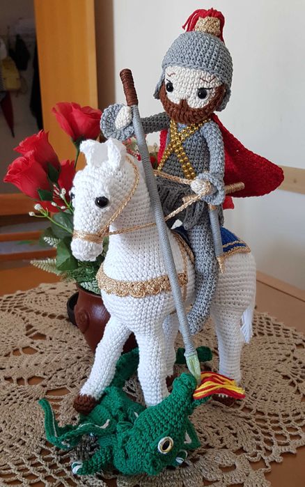São Jorge Amigurumi