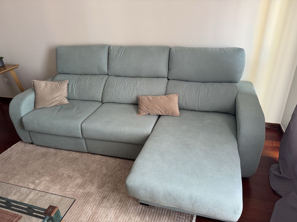 Sofá chaise long em excelente estado