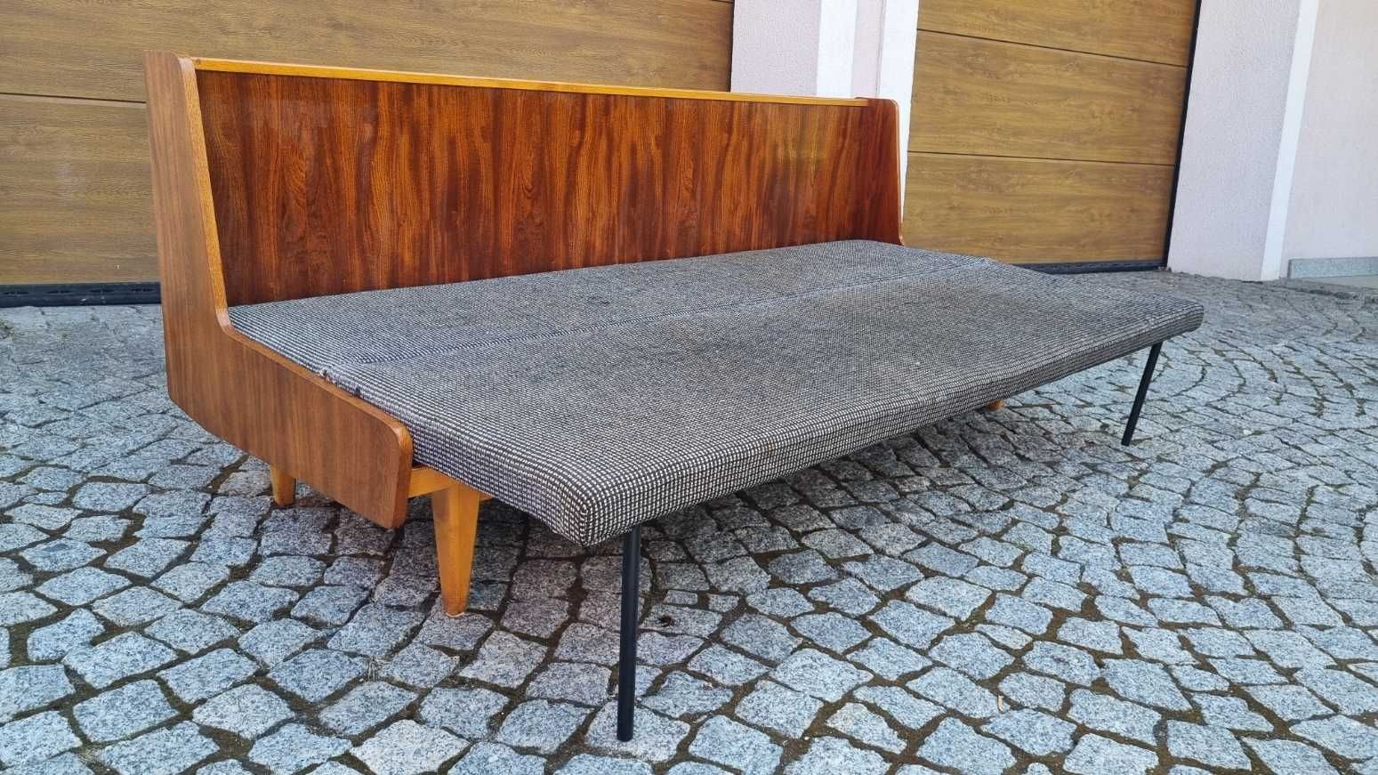 Dwustronna Czechosłowacka Sofa vintage design PRL
