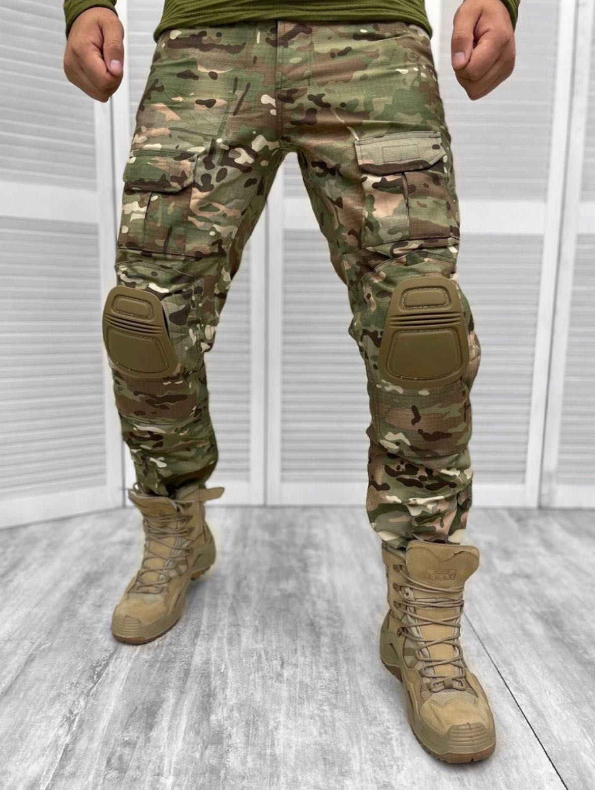 Тактичні брюки з наколінниками Мультікам / штаны multicam G3