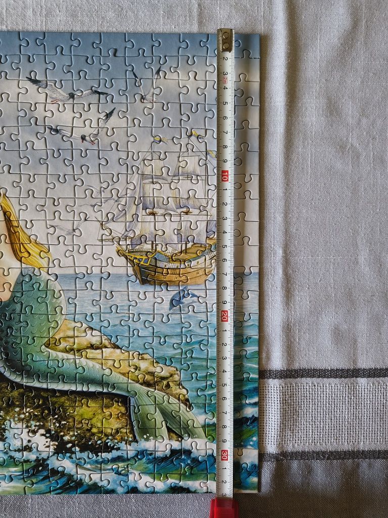 Puzzle Castorland 47x33 cm 500 elementów syrena zamek delfiny
