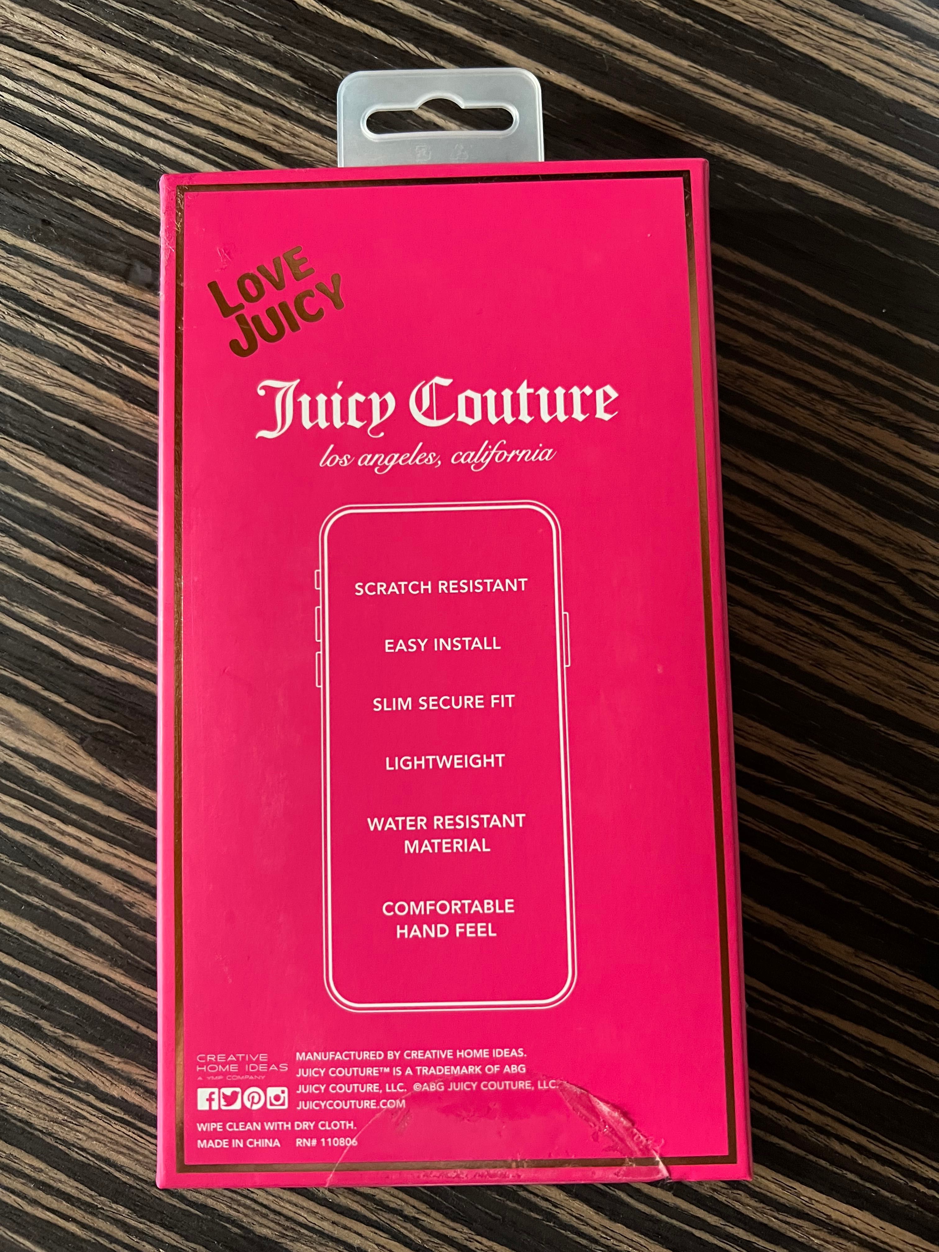 iPhone 12 Pro max gold case etui Juicy Couture kryształki