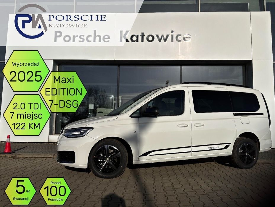 Volkswagen Caddy Maxi Editon 2.0 TDI 122 KM 2025 Plac ponad 100 aut RABAT!
