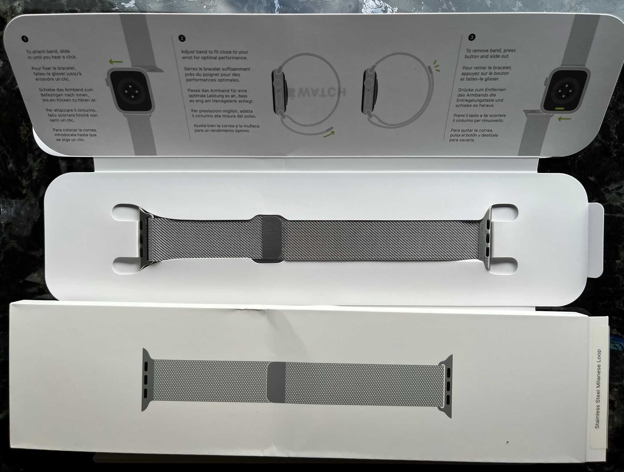 Браслет Новый Apple Watch Band Milanese Loop (44mm) - Stainless Steel