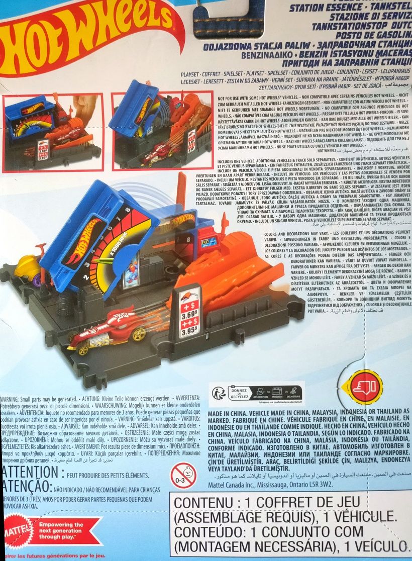 Tor HOT Wheels Odjazdowa Benzynowa Stacja Paliw