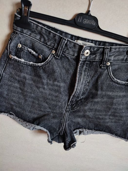 Szorty spodenki jeansowe wysoki stan Vintage Denim Bershka