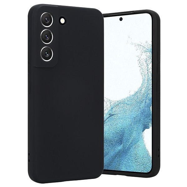 Etui do Galaxy S23 FE Silikonowa Obudowa z mikrofibrą Czarna