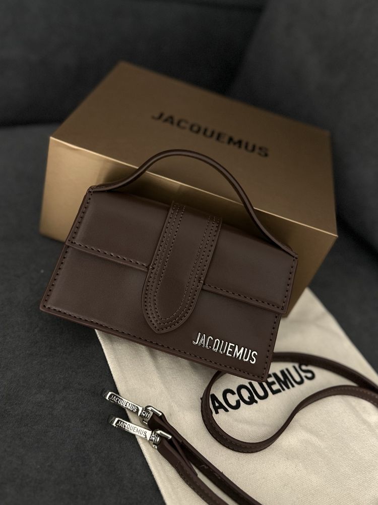 Сумка Jacquemus lux, жакмюс акція беж та винний кольори