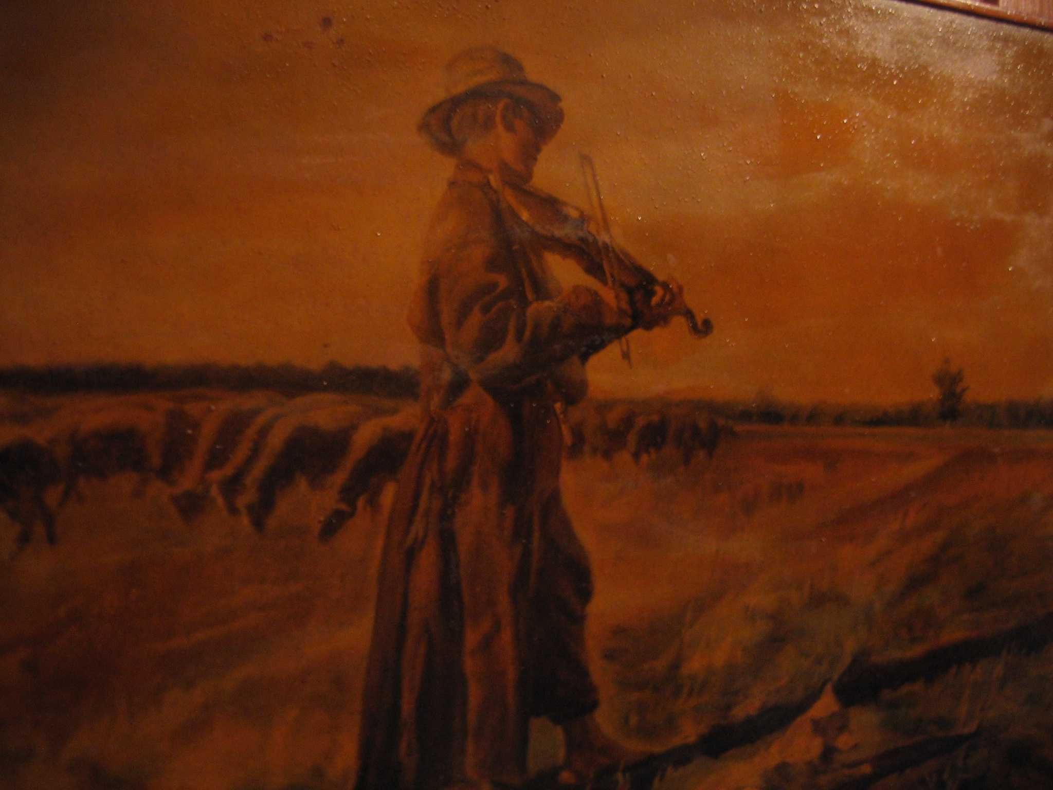 Józef Chełmoński - OWCZAREK - obraz w ramce - 50X39X1,7cm