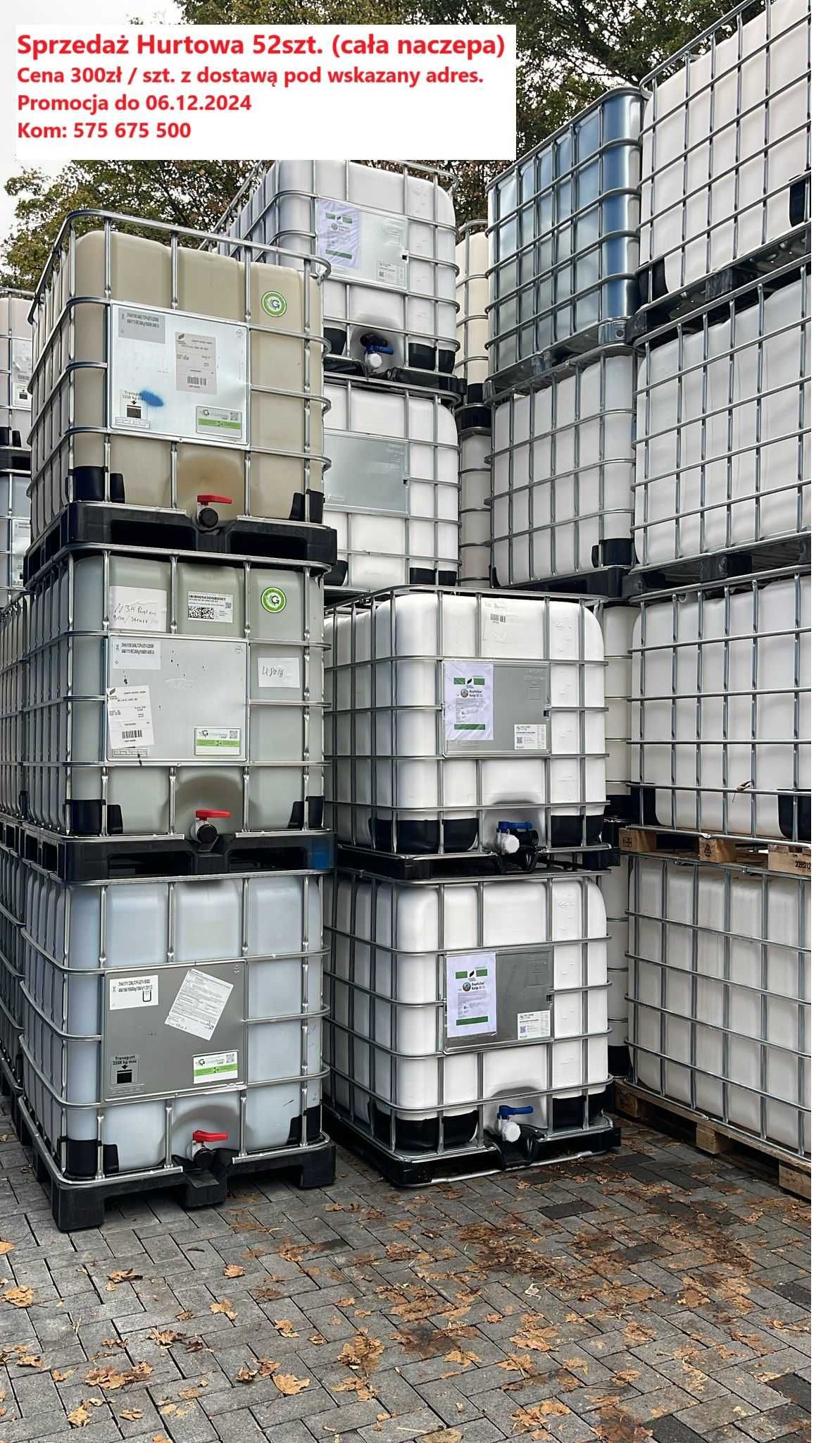 Sprzedam pojemniki / Kontenery IBC / DPPL /Mauzery / 1000L