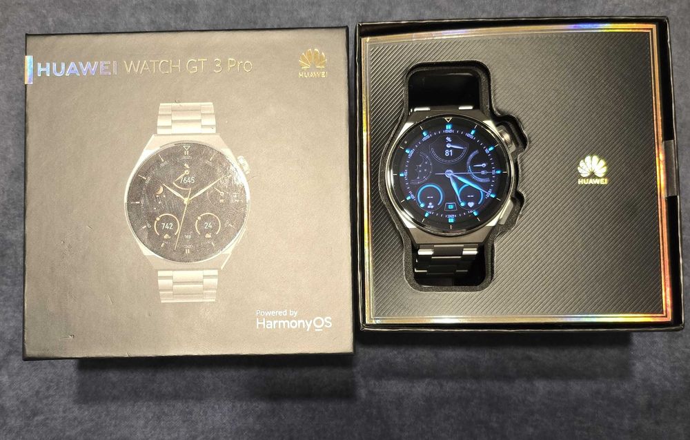 HUAWEI WATCH GT 3 Pro Titanium szafir, tytan, do 14 dni na baterii