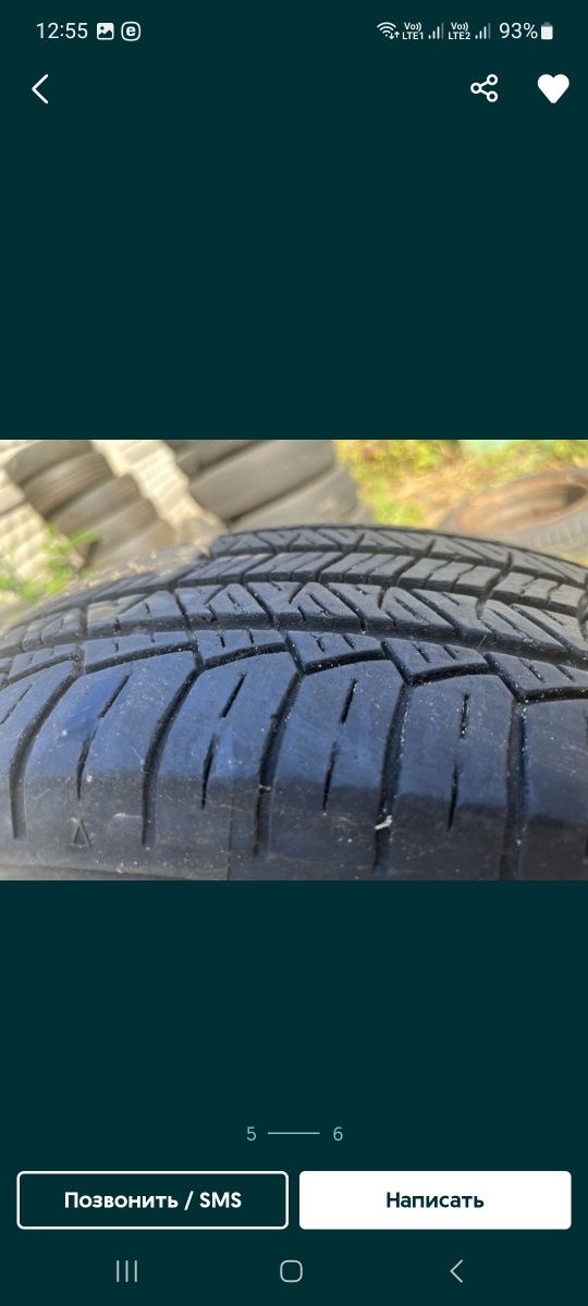 Продам зимнюю резину 215/65r16