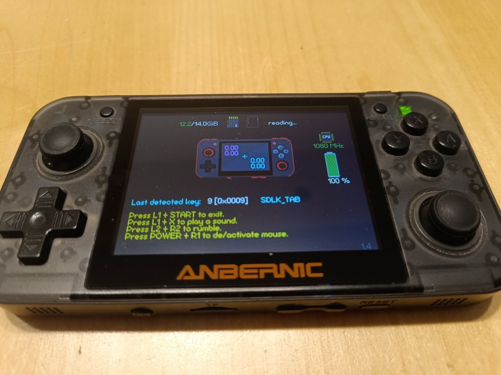 Konsola retro Anbernic RG350 IPS | Emulatory PS1, GBA, SNES + microSD