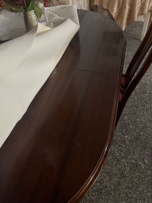 Conjunto moveis sala mesa cadeiras comoda