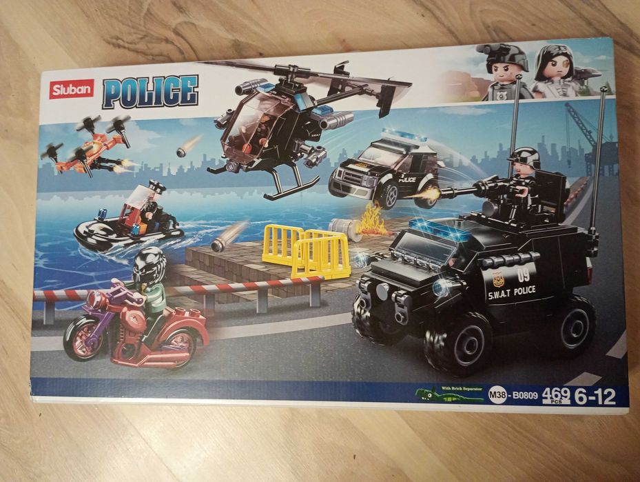 Sluban Police klocki konstrukcyjne policja 469 elementów nr M38-B0809