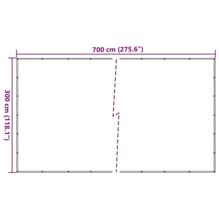 Vidaxl Siatka Na Kontener, Hdpe, 3X7 M, Czarna