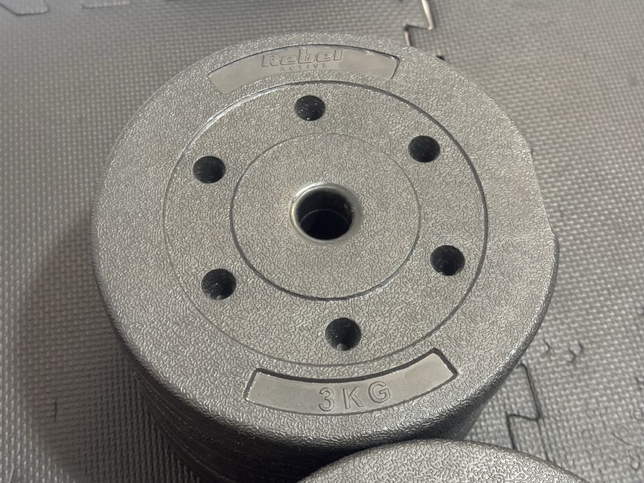 Hantle 2x 20kg niebieskie