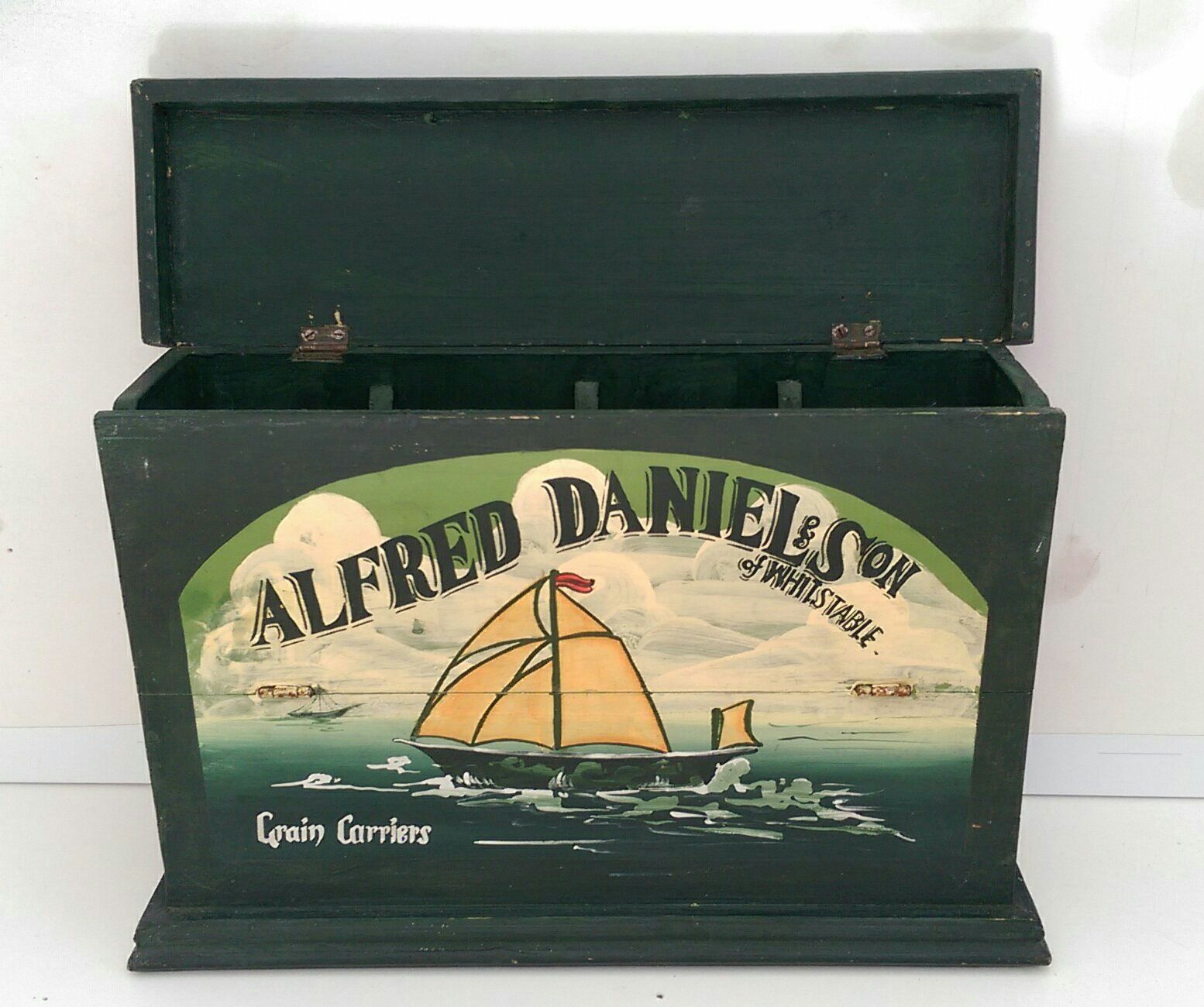 Caixa madeira vintage- Alfred Daniel & son