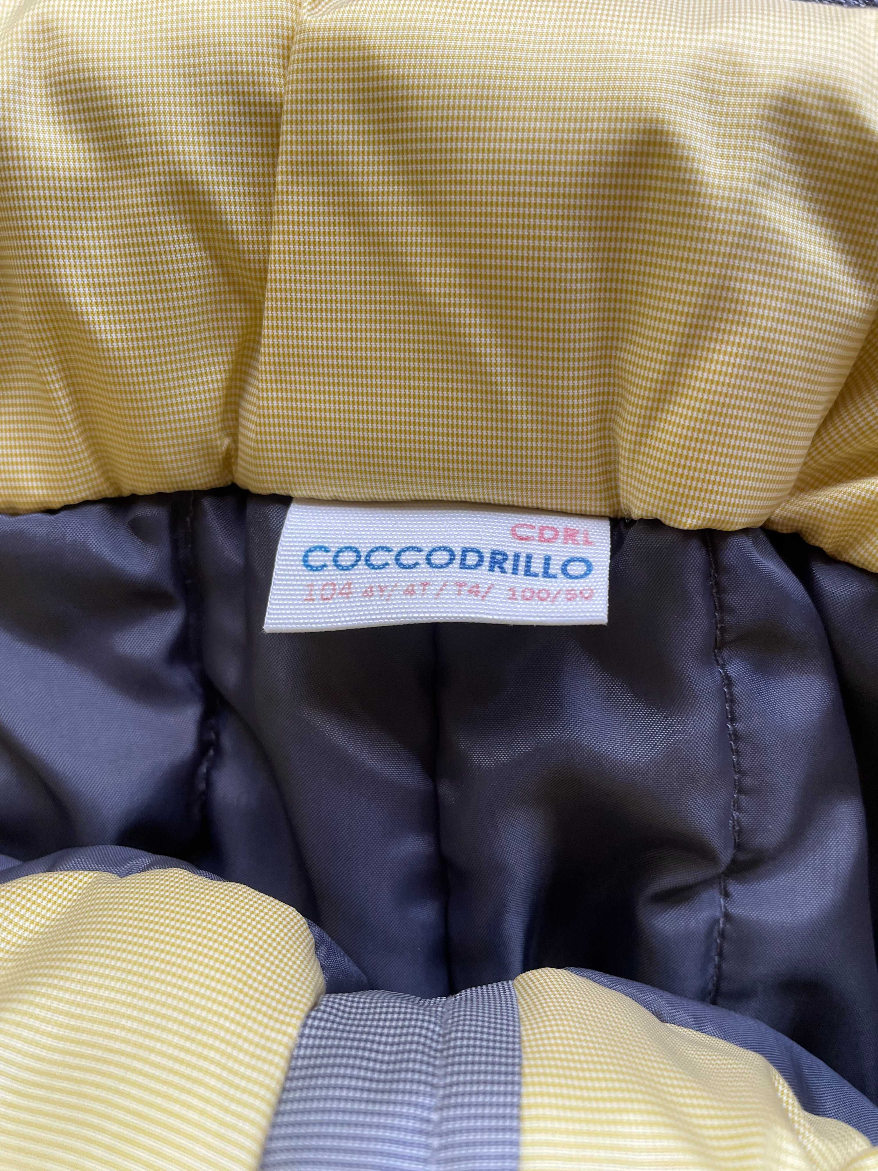 Spodnie dziecięce ocieplane na szelkach Coccodrillo rozmiar 104