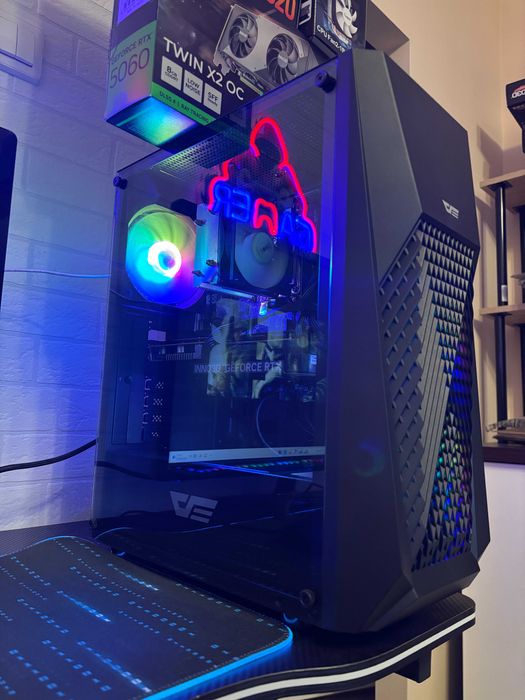 Komputer Gamingowy RTX5060, Ryzen 7 8700F, 16Gb DDR5, Win 11
