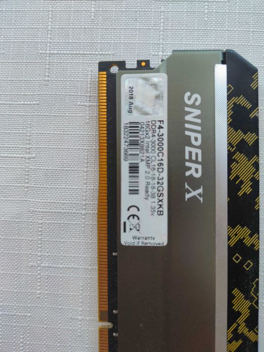 G.SKILL sniper X 2x16GB DDR4 3000 CL16