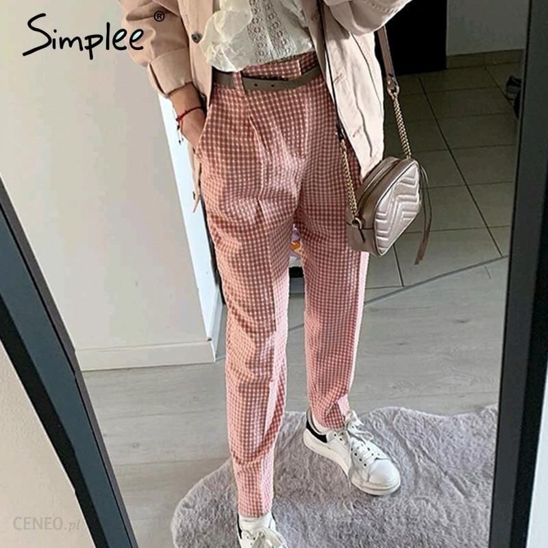 Nowe spodnie w kratę, marka Simplee