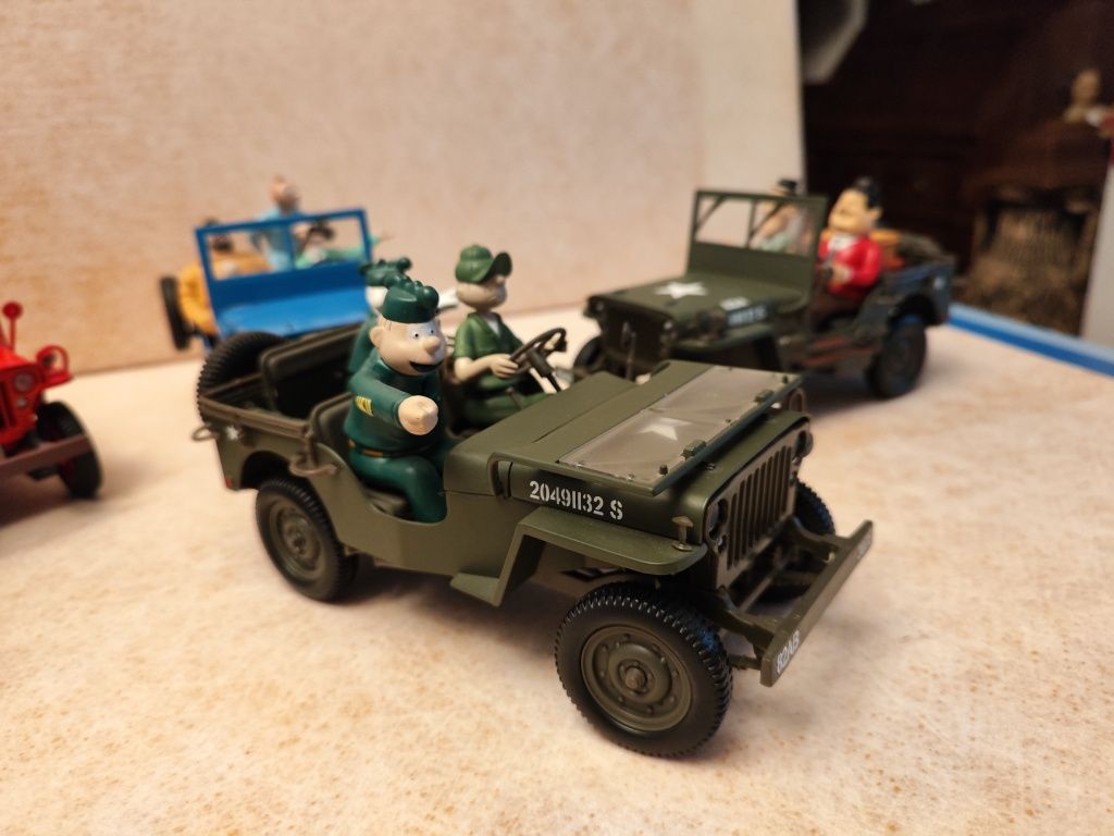 Jeep willys 1:18 Gate , Brama 1062 - US Army with Beetle Bailey