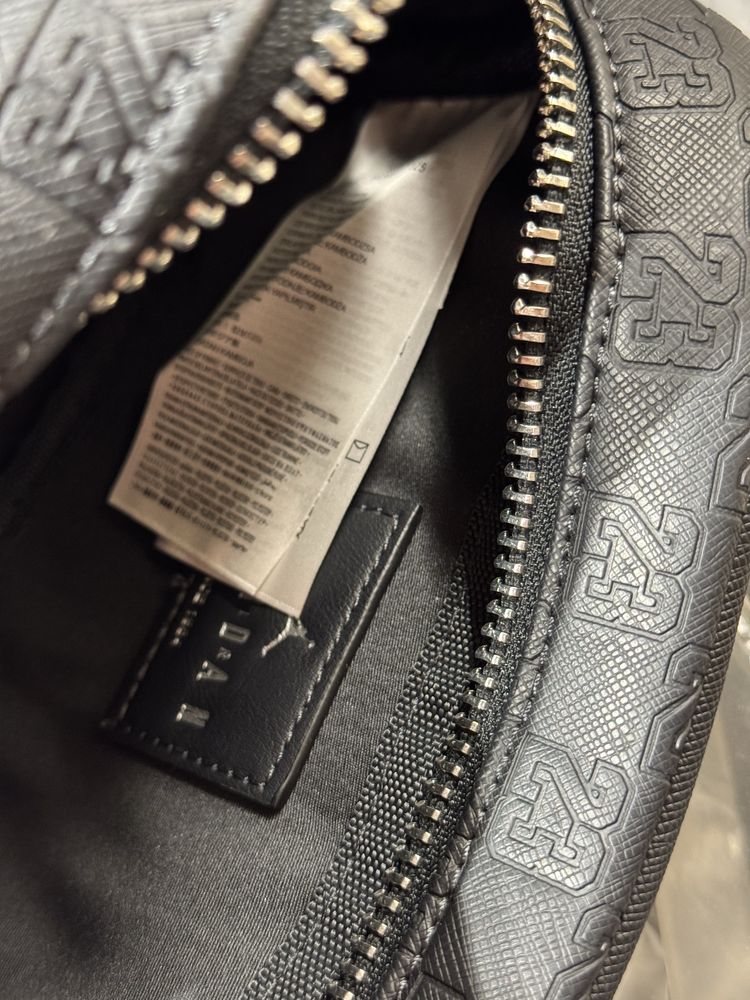 100% ОРИГИНАЛ Jordan Jam 23 monogram leather мужская черная сумка