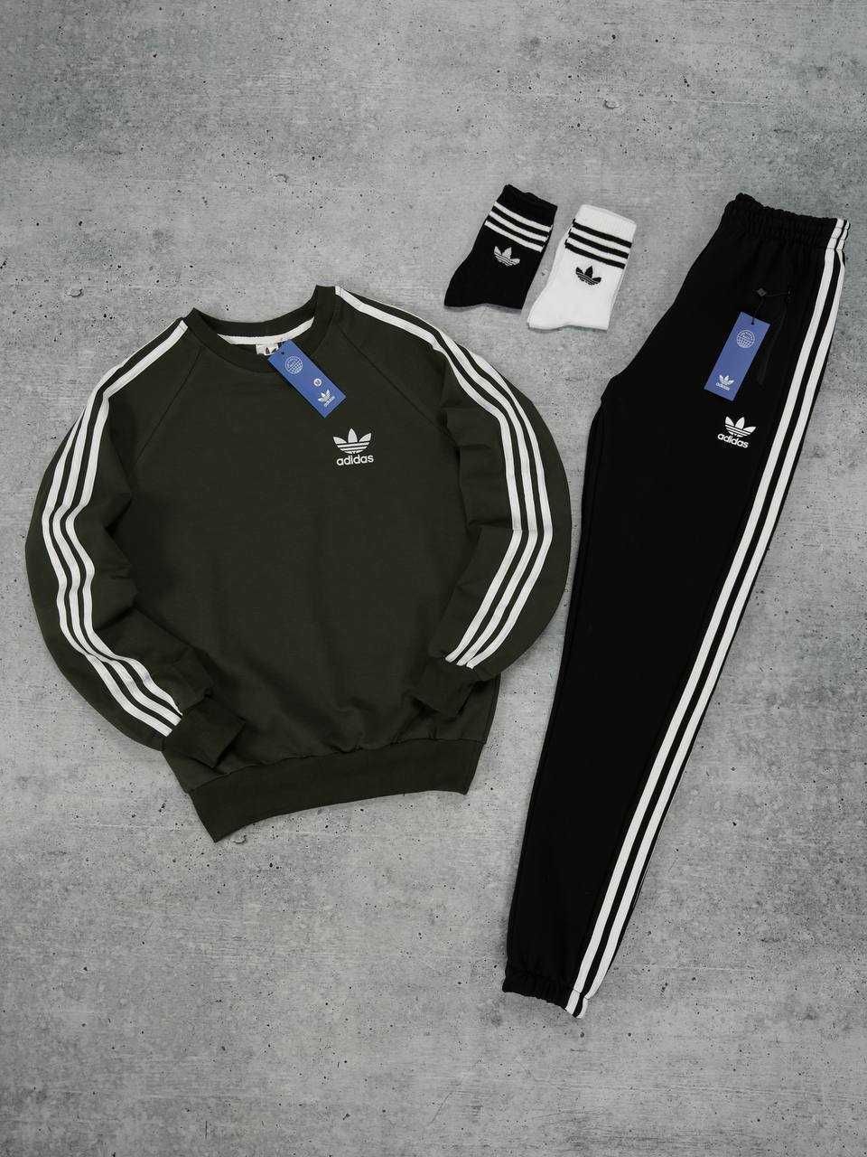 Adidas спортивный костюм мужской весенний осенний летний адидас