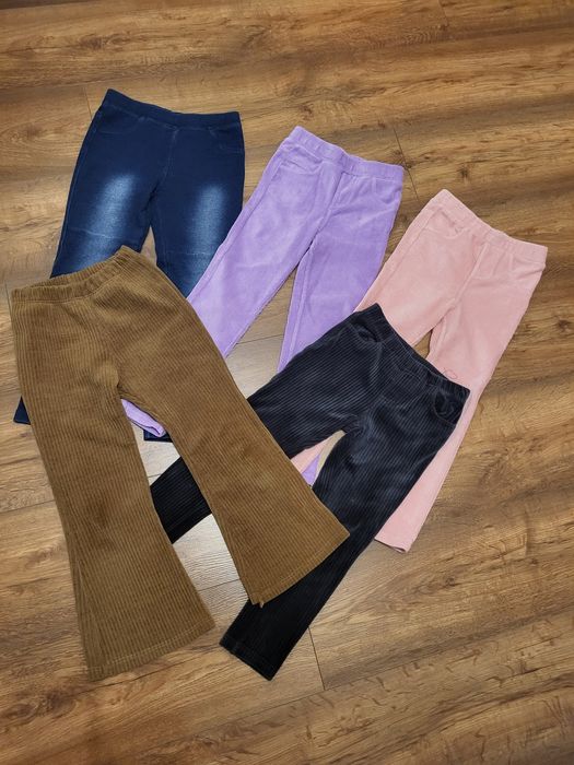 Dzwony, leginsy, spodnie dla dziewczynki rozm. 116