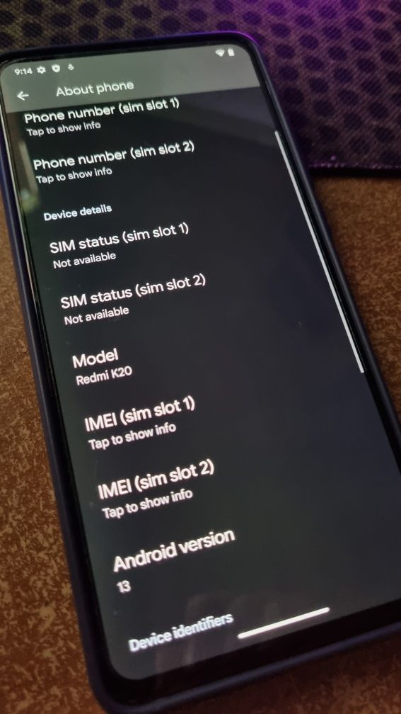 Xiaomi T9 6/128 google os