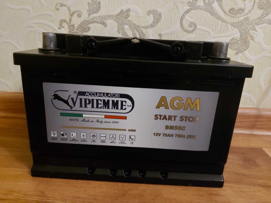 Аккумулятор Vipiemme 6СТ-70 R AGM BM56C EN 750 А 278x175x190 мм