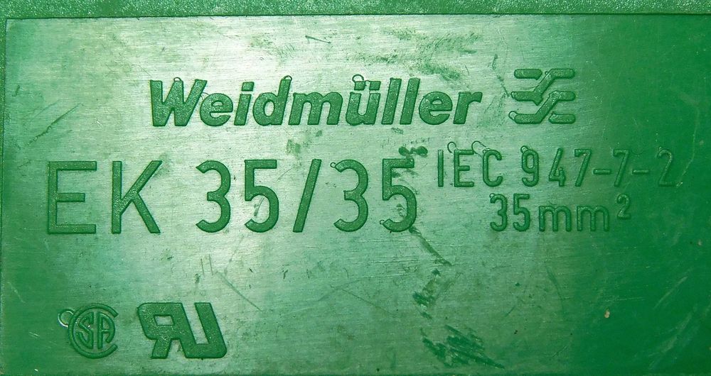Złączka elektryczna 35mm2 EK35 WEIDEMULLER [K30]W
