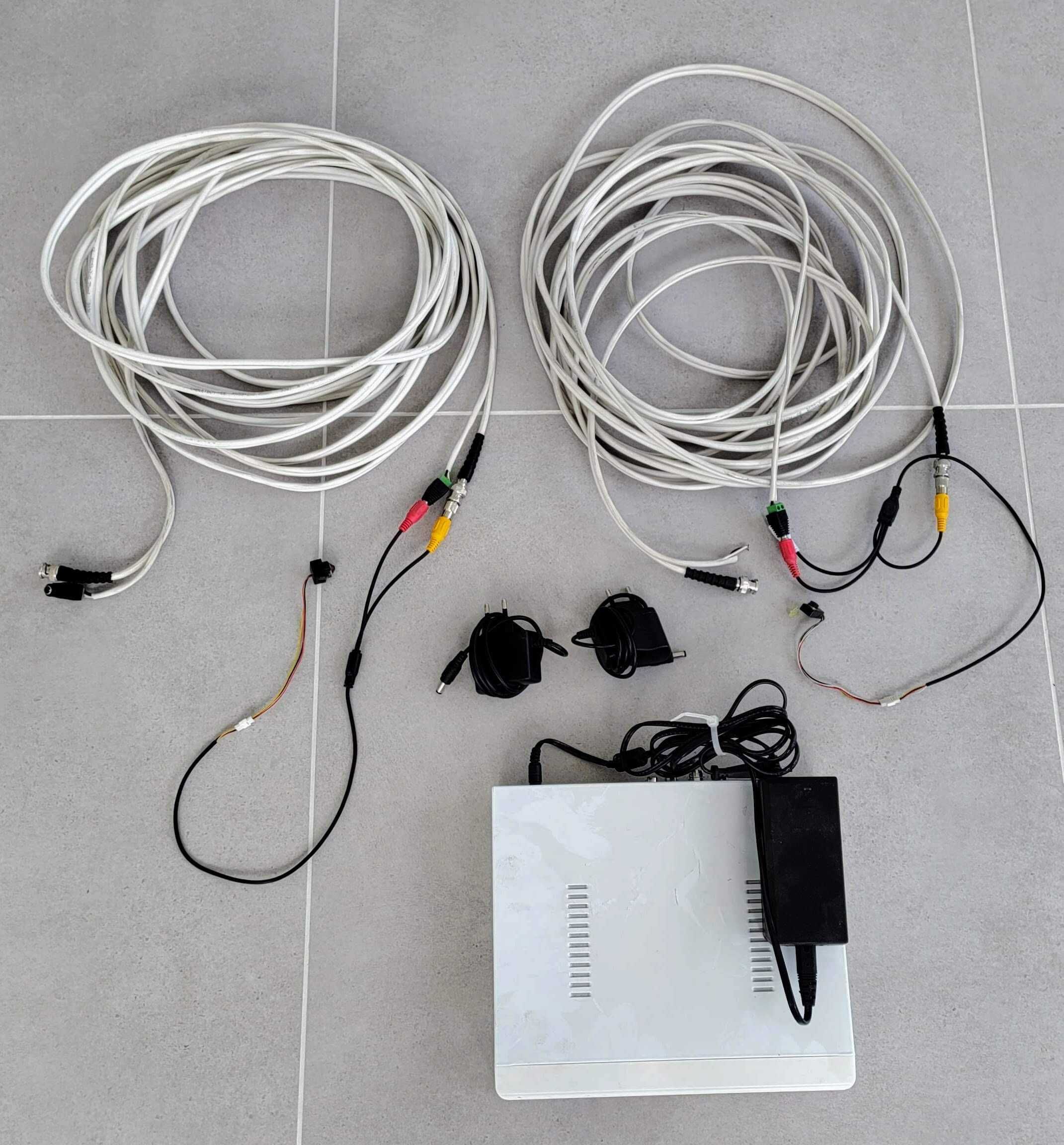 Monitoring Komplet 2 Kamery Rejestrator 1TB Okablowanie Wawa
