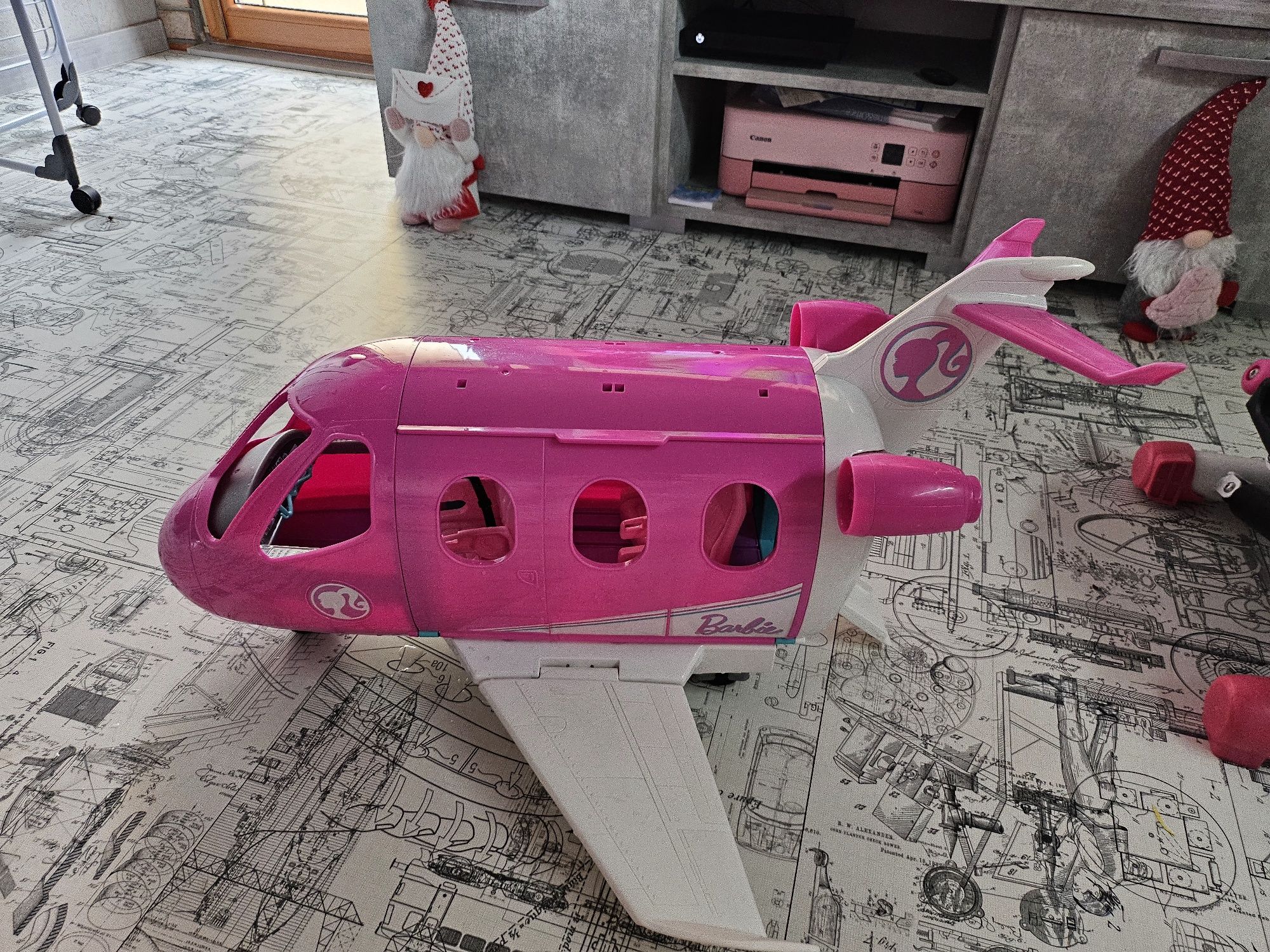 Samolot Barbie Mattel sprawny bez uszkodzeń