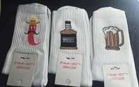 Шкарпетки чоловічі з високою резинкою та принтом (3 пари)
