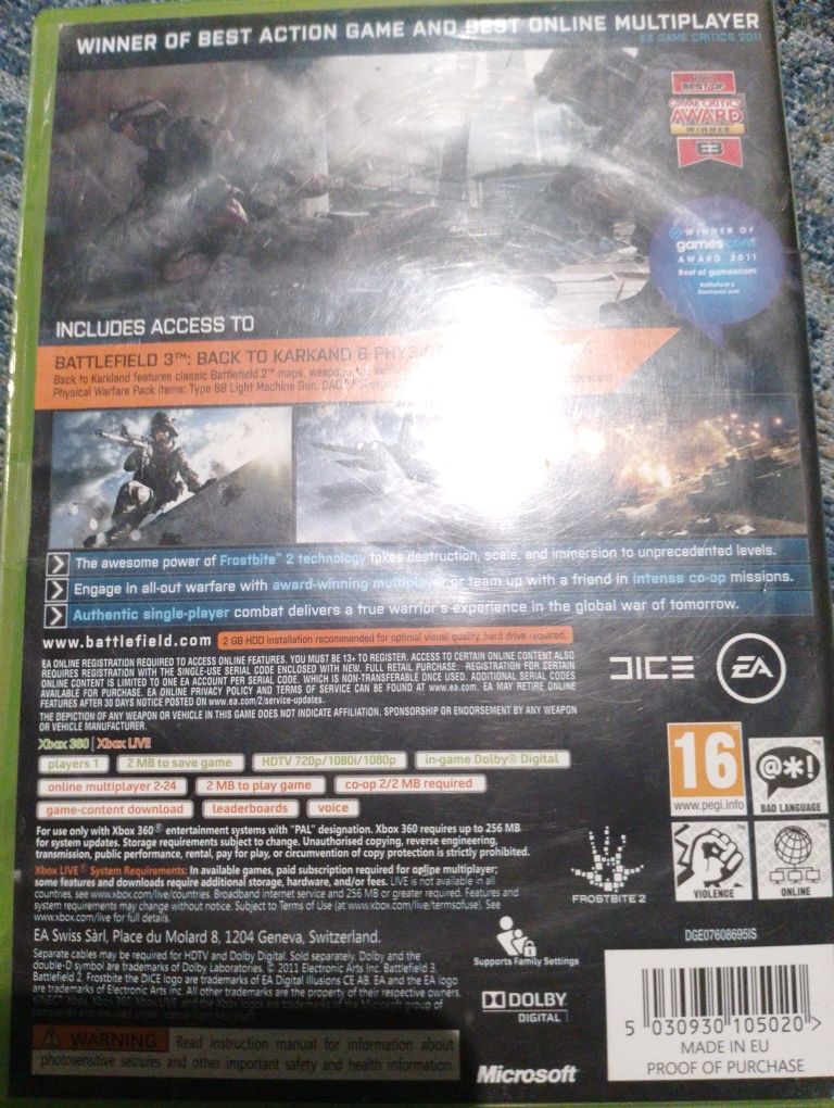 Battlefield 3 na konsolę xbox360