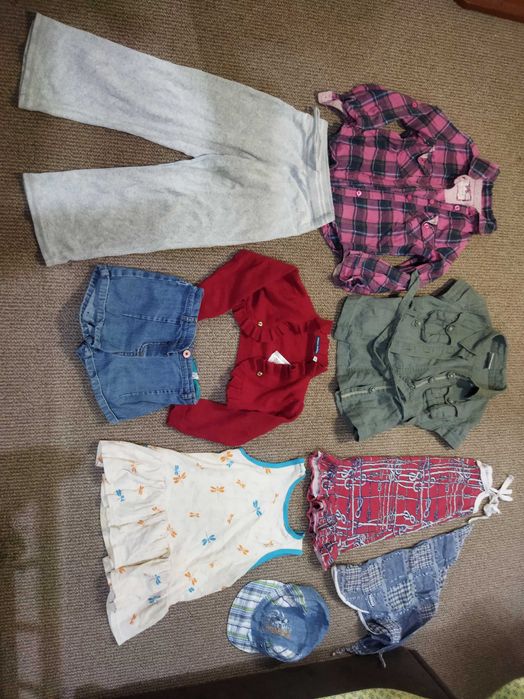 Пакет одежда вещи одяг на девочку 2-4 года пальто кутка