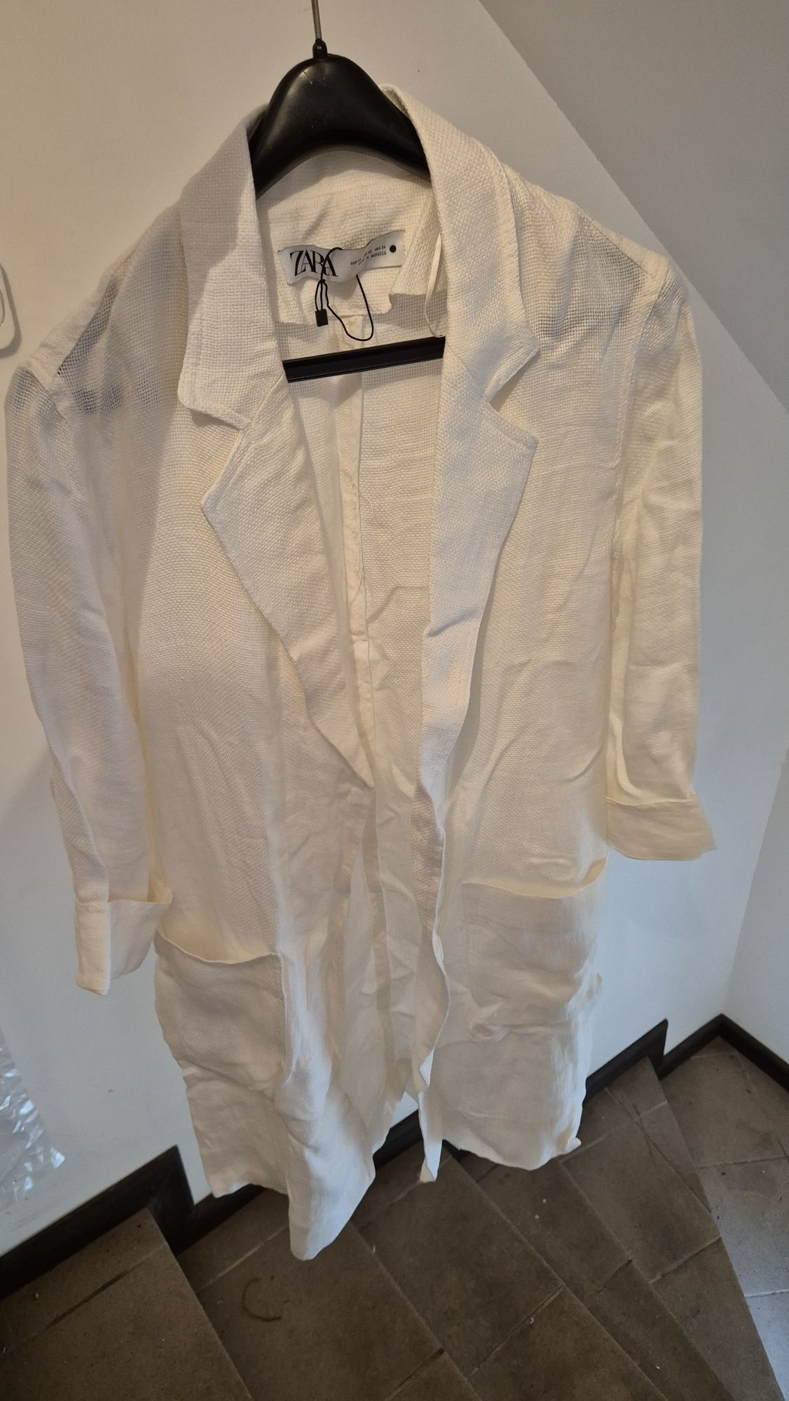 Żakiet lniany Zara XS
