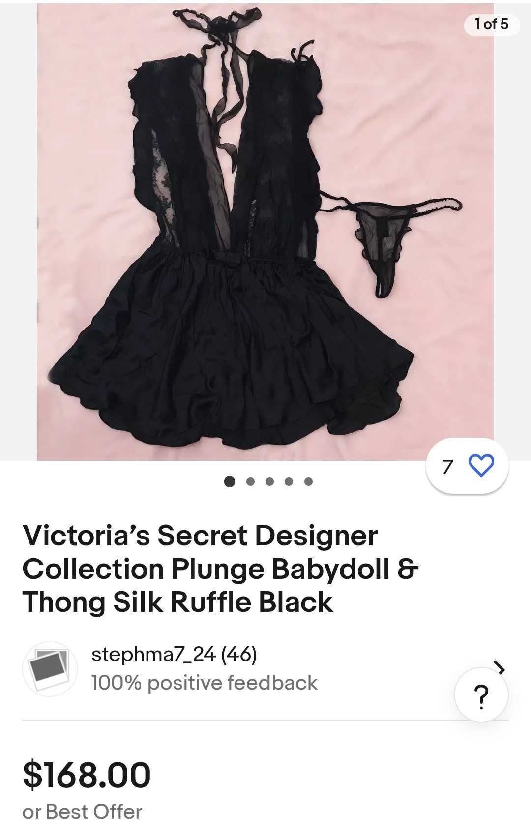 Пеньюар Victoria secret, шовк, розмір  S-M