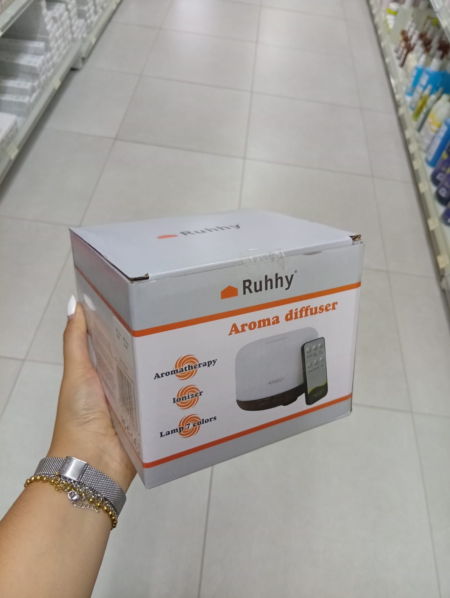 Difusor de Perfume/Humidificador de Ar Led com Controlo Remoto
