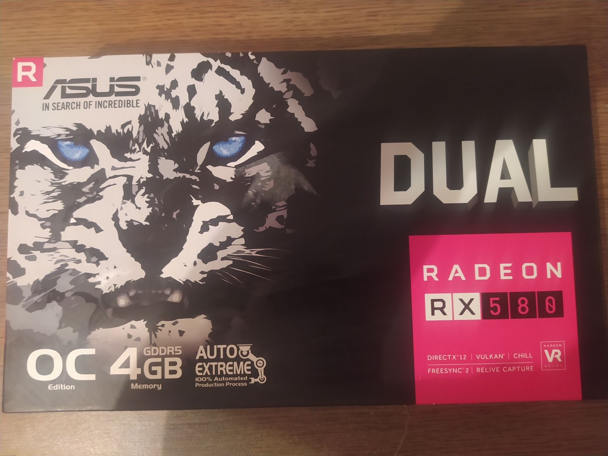 Ігрова відеокарта Asus rx580 4 gb